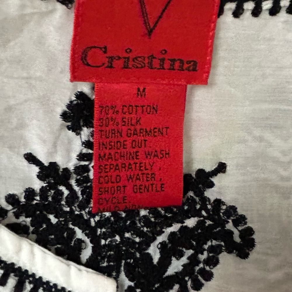 V. Cristina Embroidered Tunic- Med - Picture 2 of 10
